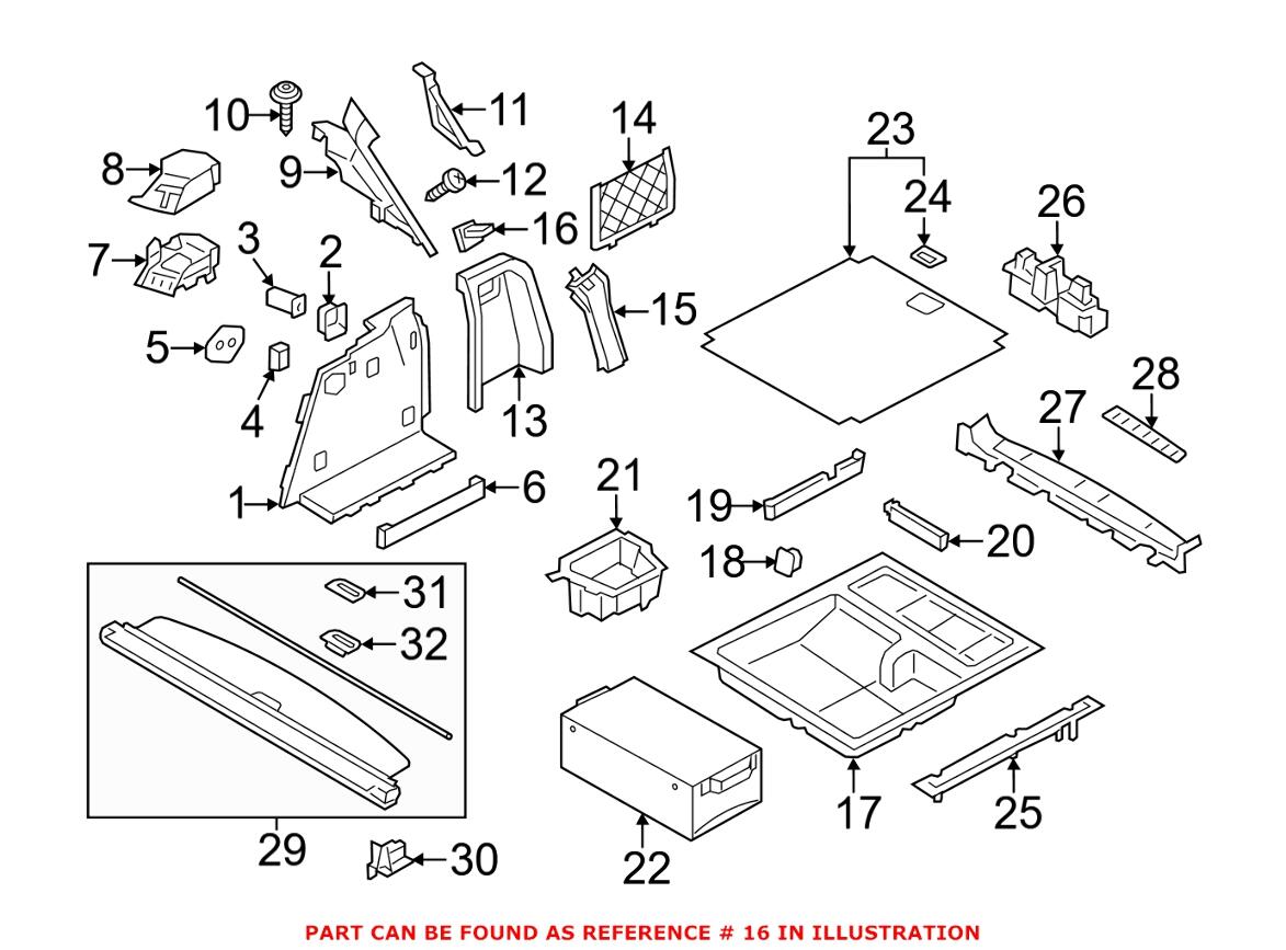 BMW Cigarette Lighter Mount 61346843098